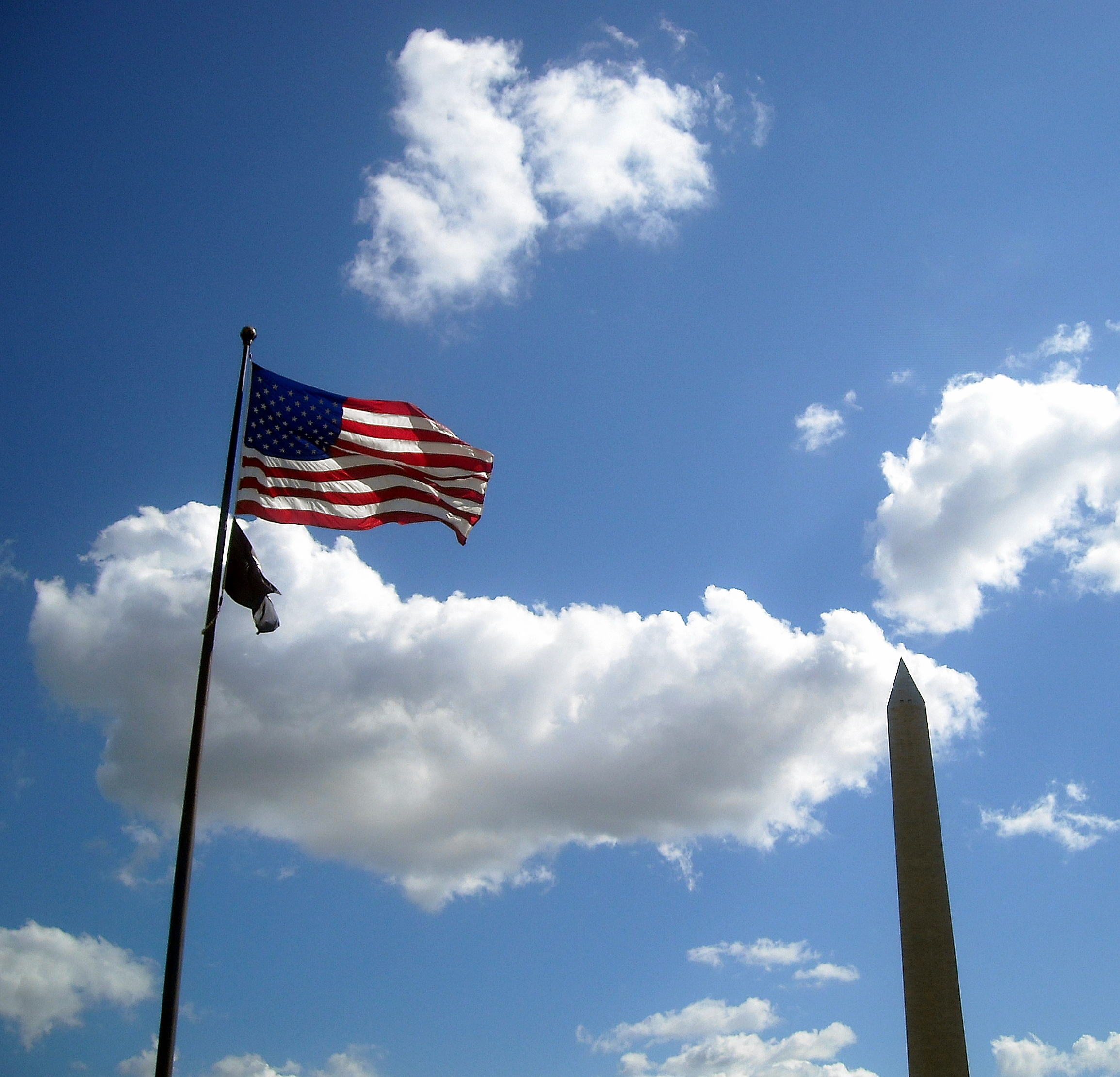 American Flag & The Washington Monument